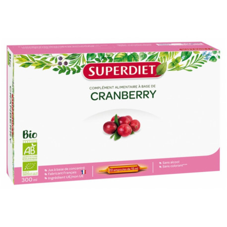 Super Diet Cranberry Bio 20 Ampoules