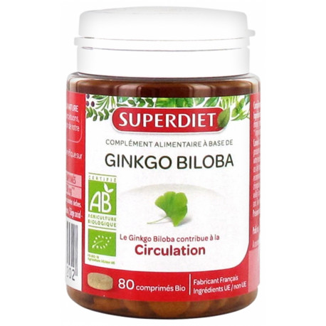 Super Diet Ginkgo Biloba Bio 80 comprimés