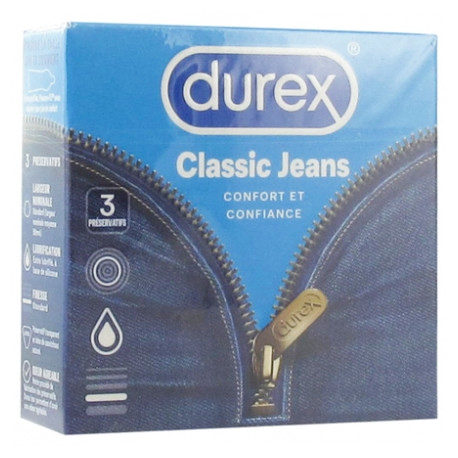 Durex Classic Jeans 3 Préservatifs