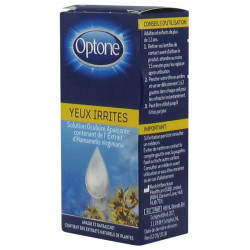 Optone solution oculaire apaisantes yeux irrités 10ml