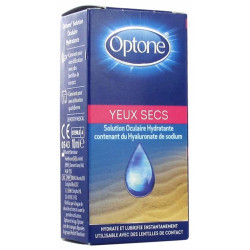 Optone solution oculaire hydratante yeux secs 10 ml