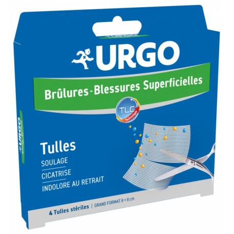 Urgo Brûlures et Blessures Superficielles 4 Tulles