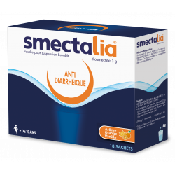 Smectalia 3 g poudre pour suspension buvable 18 sachets