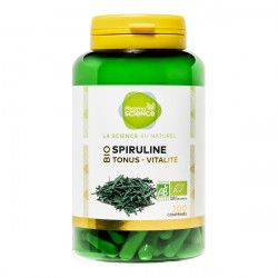 Pharmascience spiruline bio tonus-vitalité 200 comprimés