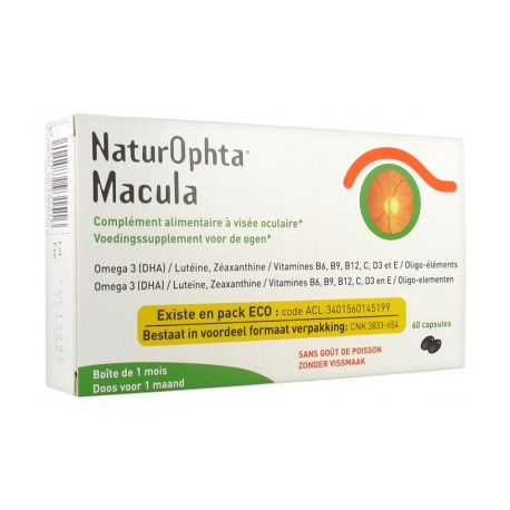 Horus pharma naturophta macula 30 gélules + 30 capsules