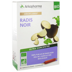 Arkofluides Radis Noir Bio 20 Ampoules