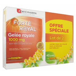 Forté Pharma Gelée Royale 1000 mg Lot de 2 x 20 Ampoules