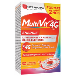 Forté Pharma MultiVit'4G Energie 60 Comprimés Bicouches