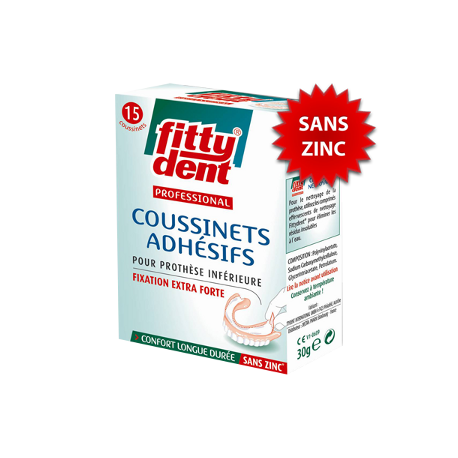 Fittydent Professional Coussinets adhésifs sans zinc