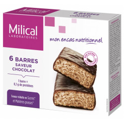 Milical 6 Barres Minceur Hyperprotéinées - Chocolat