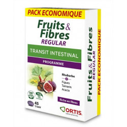Ortis Fruits & Fibres Regular Transit intestinal 45 comprimés