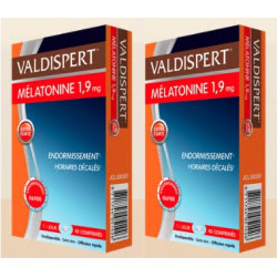 Valdispert Mélatonine 1.9 mg 40 comprimés orodispersibles lot de 2