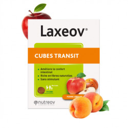 Laxeov cubes transit express pomme abricot 10 cubes