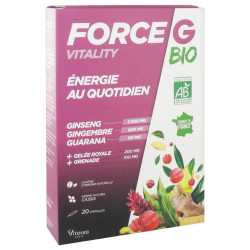 Force G Vitality Énergie au Quotidien Bio 20 Ampoules