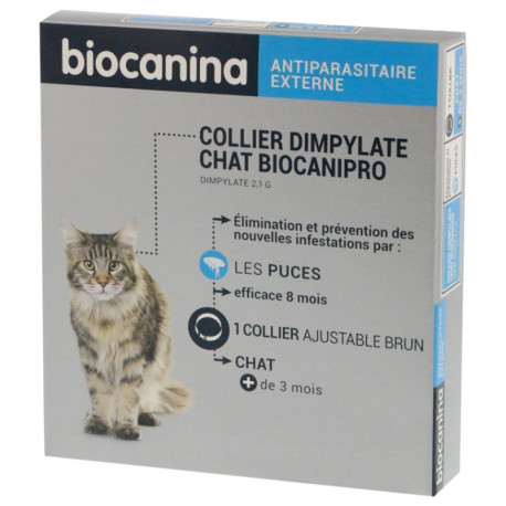 Biocanipro collier chat antipuces