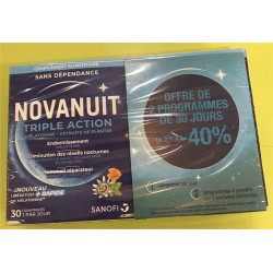 Novanuit Triple Action Lot De 2 Boîte De 30 Comprimés