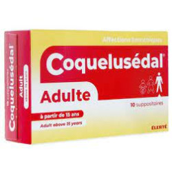 Coquelusedal Adultes, suppositoires - Boite de 10