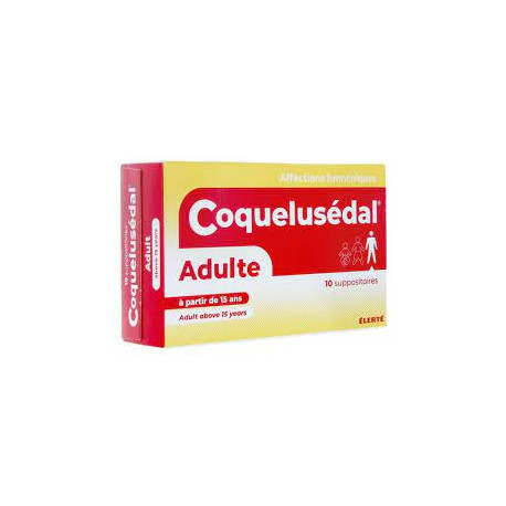 Coquelusedal Adultes, suppositoires - Boite de 10