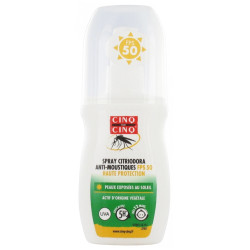 Cinq sur Cinq Citriodora Spray Anti-Moustiques FPS 50 Haute Protection 100 ml