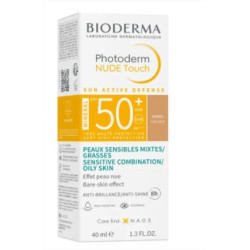 Bioderma photoderm nude touch spf50+ teinte dorée 40ml