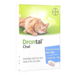 Drontal Chat Vermifuge 4 Comprimés