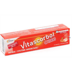 Vitascorbol Vitamine C 1000 mg 20 comprimés effervescents