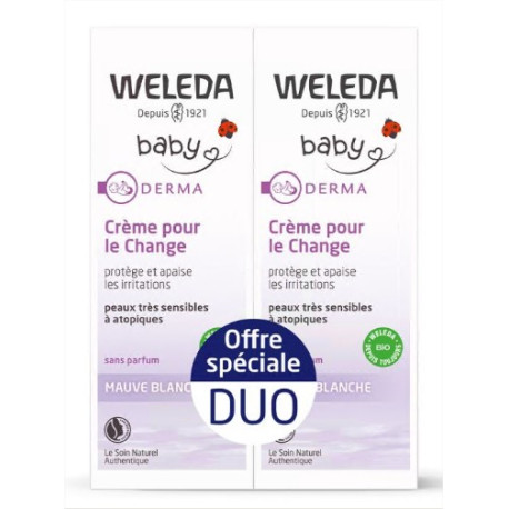 Weleda Baby Crème Pour Le Change - 2x75ml - Pharmacie en ligne