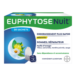 Bayer euphytose nuit infusion à la mélatonine 20 sachets