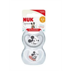 Nuk Lot 2 Sucettes Space Mickey - 0-6 Mois