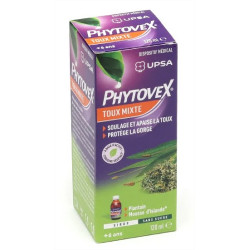 UPSA Phytovex Sirop toux mixte sans sucre 120 ml