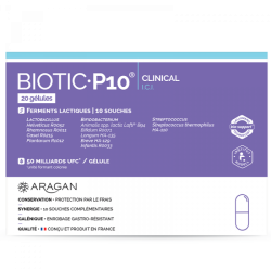Aragan Biotic P10 clinical 20 gélules