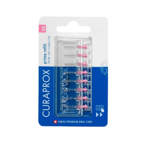 Curaprox CPS - 08 Prime Recharge Brossettes x8