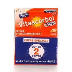 Vitascorbol C500, 2 x 24 comprimés