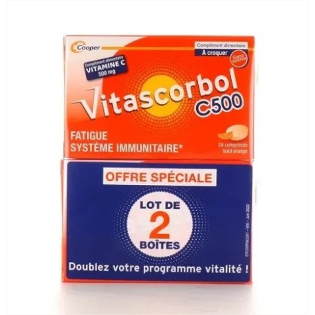 VITASCORBOL C 500 24 CP X2