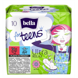 Bella for teens Relax serviettes hygiéniques x 10