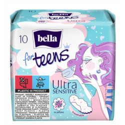 Bella for teens Sensitive serviettes hygiéniques x 10