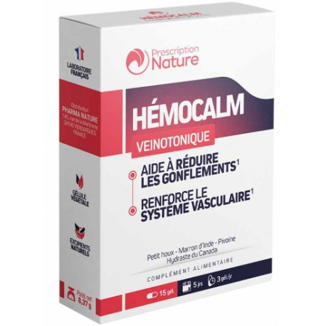 Prescription Nature Hemocalm 15 gélules
