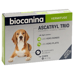 Biocanina Ascatryl Trio Chien 4 Comprimés