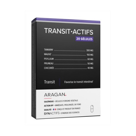 Aragan Transit actifs 20 gélules