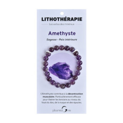 Bracelet Lithothérapie Améthyste