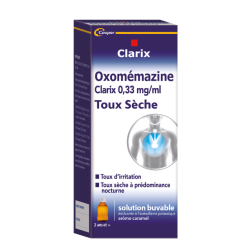 Cooper Clarix Toux sèche Oxomémazine 150 ml