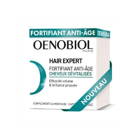 Oenobiol Hair Expert Fortifiant Anti-Âge - Cheveux Dévitalisés - 30 Capsules