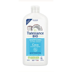 Natessance Shampooing Extra Doux Coco Bio et Kératine Végétale 500 ml