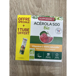 Superdiet Acérola 500 bio 24 + 12 comprimés