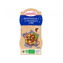 Babybio Bols Ratatouille Provençale & Riz 200g x2