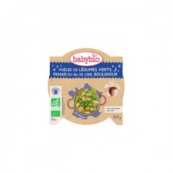 Babybio assiette légumes vert panais et boulghour 230g