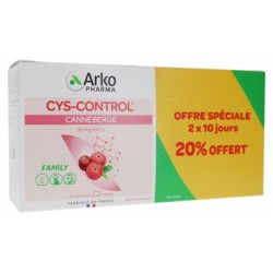 Cys-Control Confort Urinaire Lot de 2 x 20 Sachets