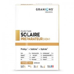 Granions Oligo'sun Préparateur solaire 3en1 60 comprimés