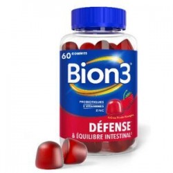 Bion 3 Defenses Arome Fruits Rouges 60 Gommes
