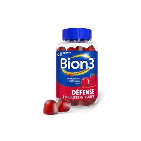 Bion 3 Energie Arome Fruits Rouges 60 Gommes